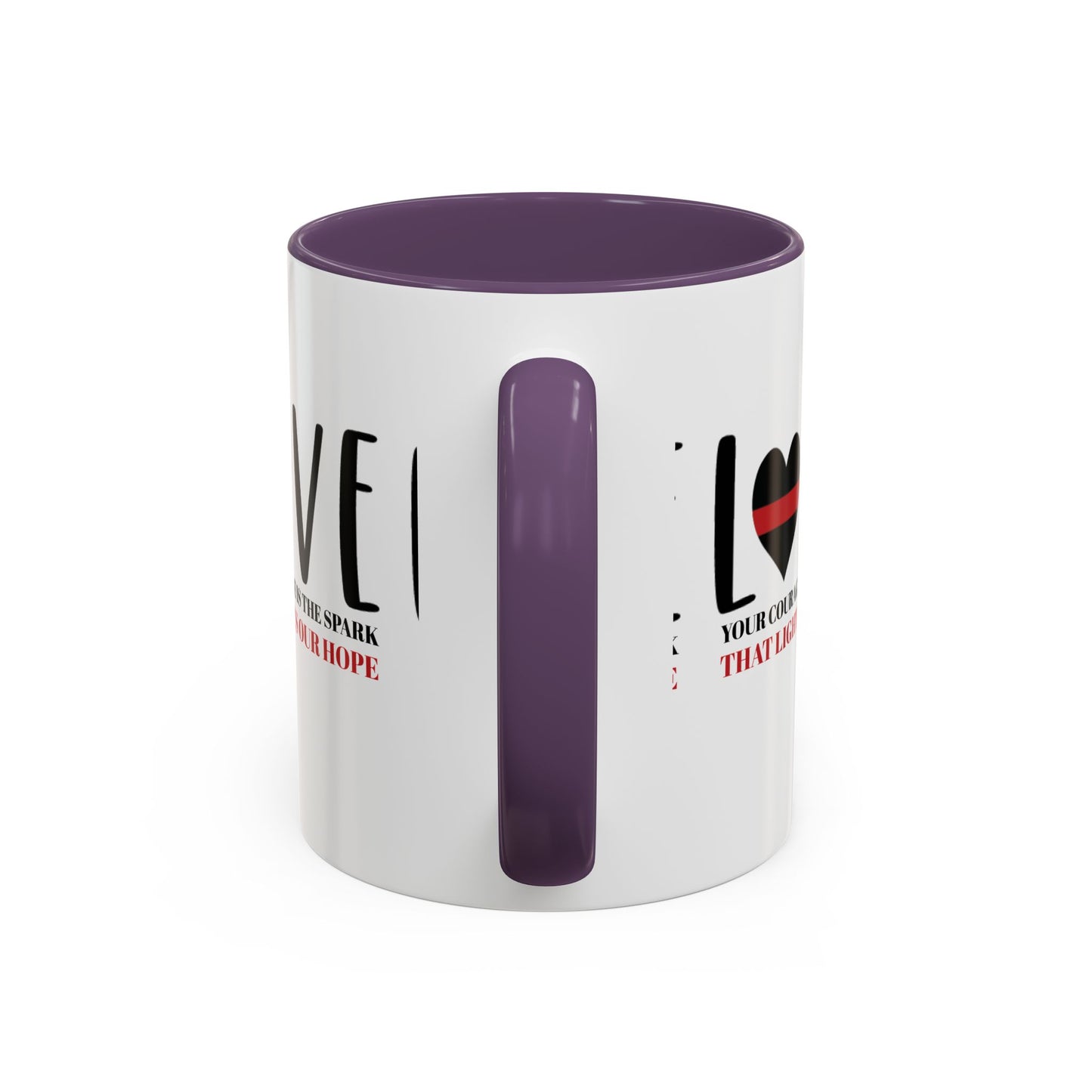 Firefighter Accent Coffee Mug – Your courage is the spark that lights our hope