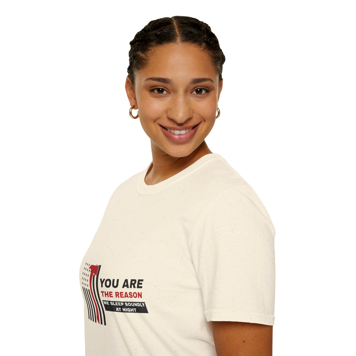 Firefighter Softstyle T-Shirt – You are the reason we sleep soundly at night