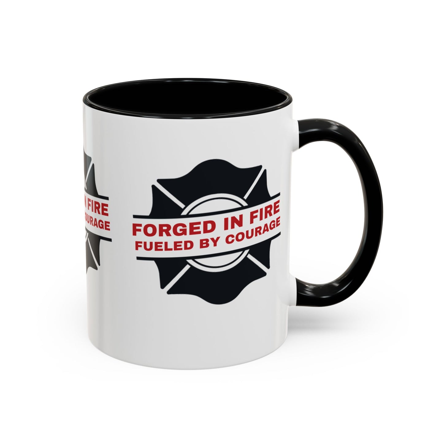 Firefighter Accent Coffee Mug – Forged in fire, fueled by courage
