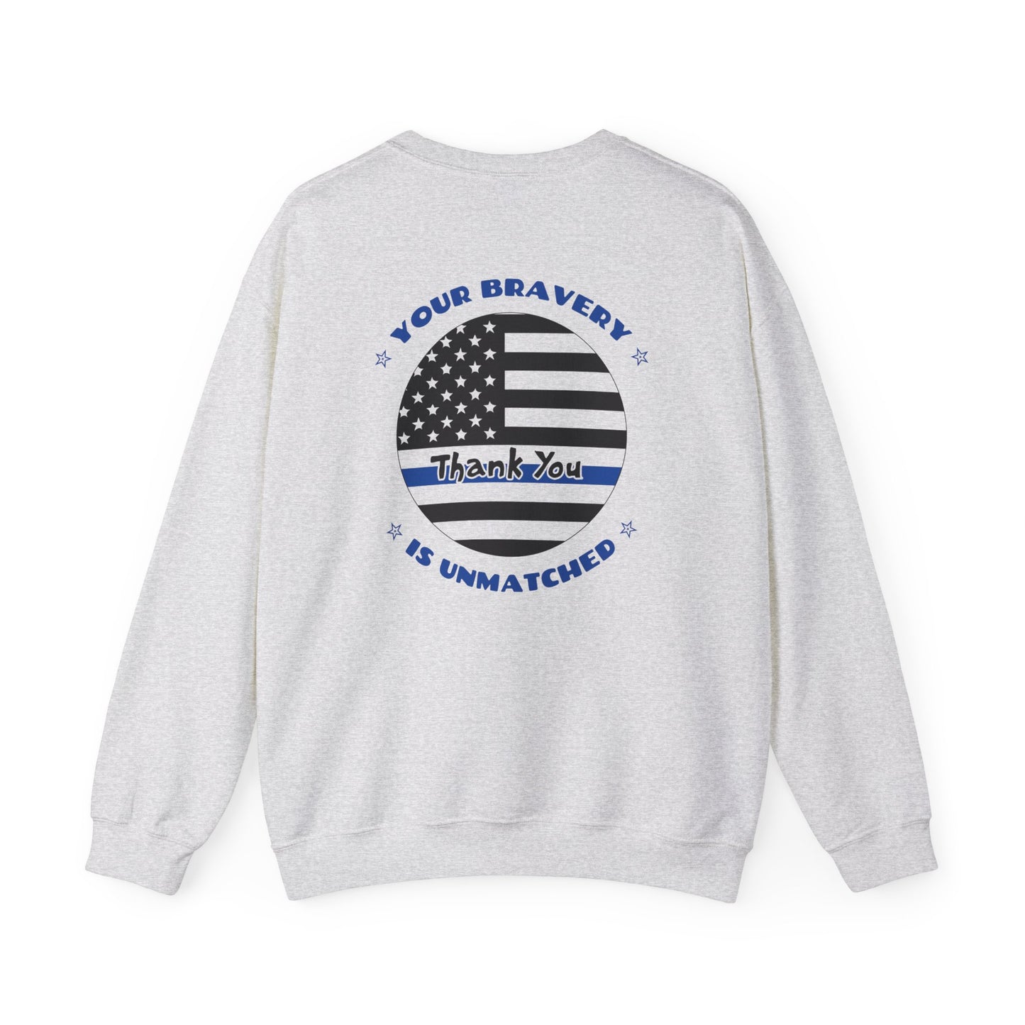 Police Unisex Heavy Blend Crewneck Sweatshirt – Your bravery is unmatched