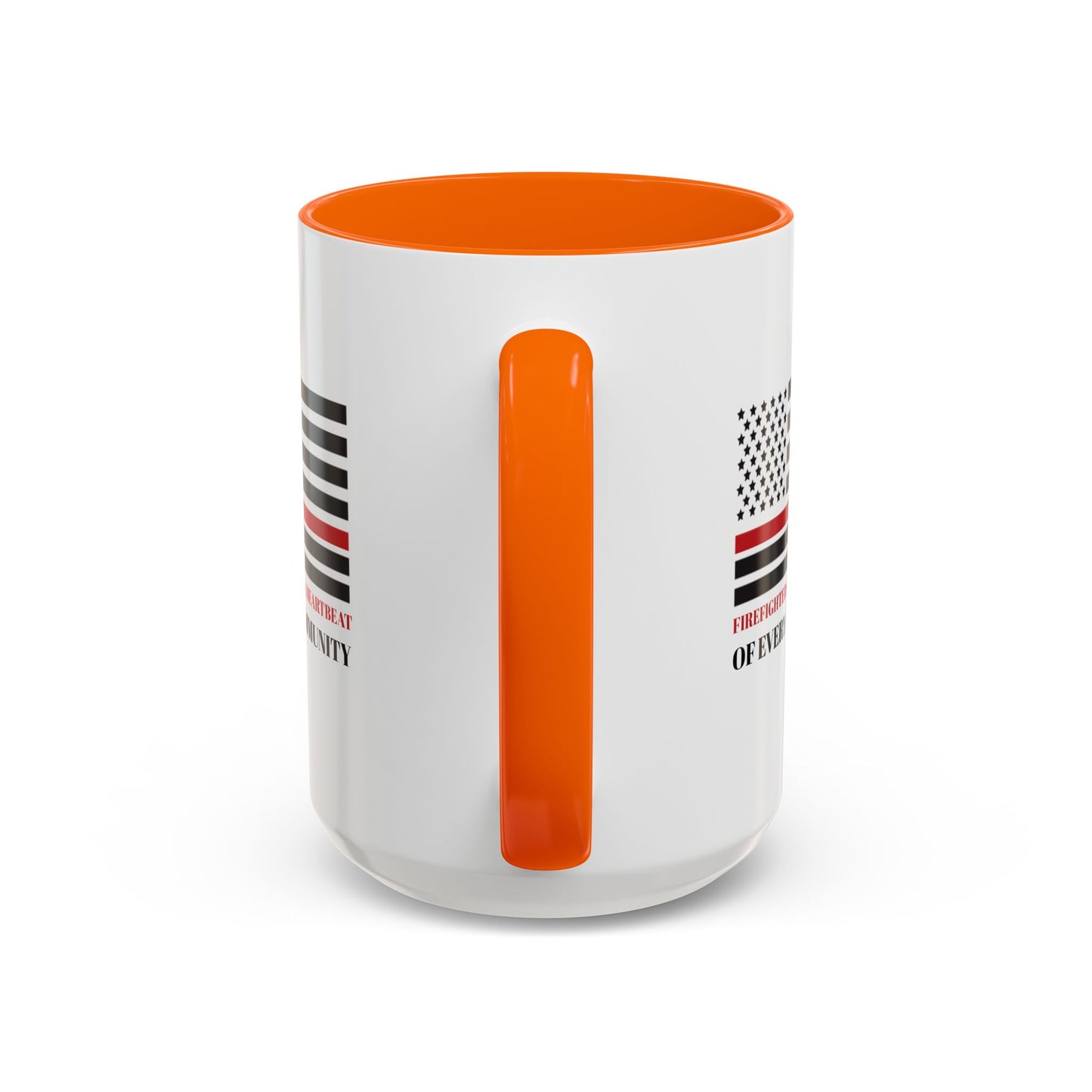 Firefighter Accent Coffee Mug – Firefighters: The heartbeat of every community