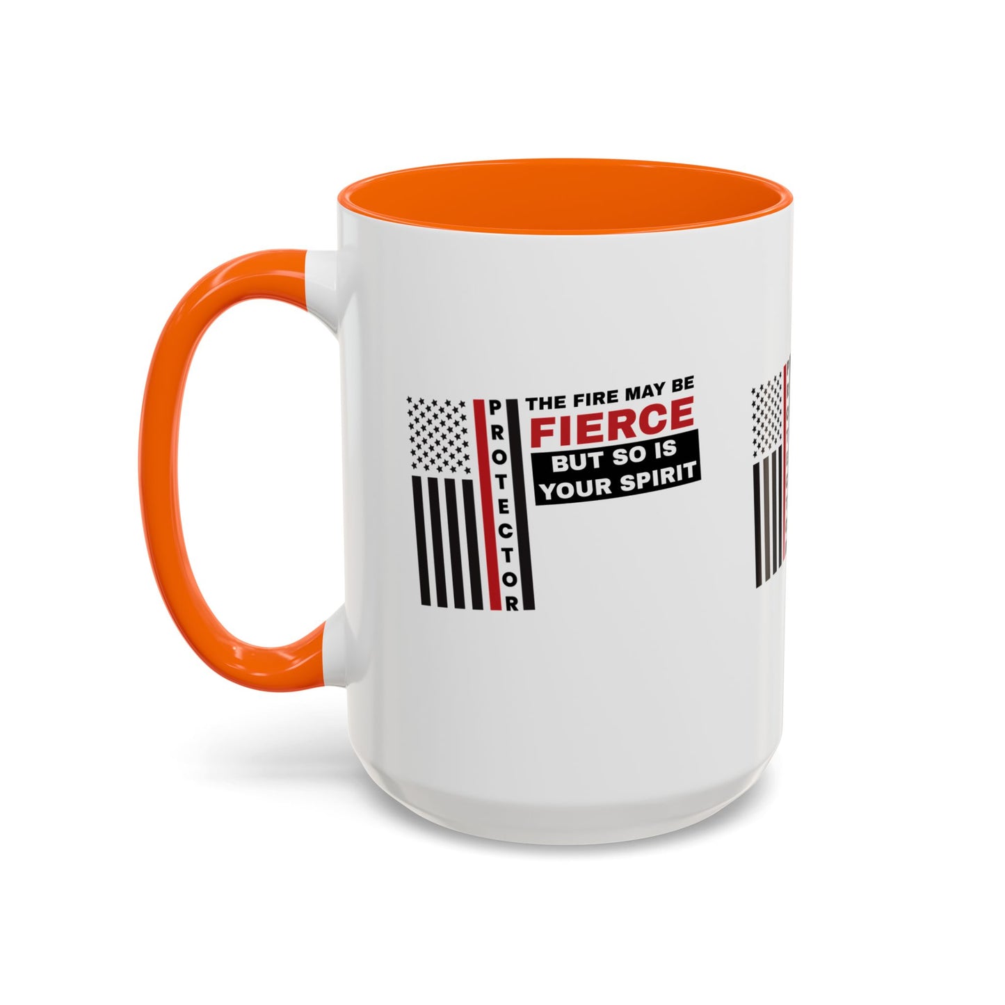 Firefighter Accent Coffee Mug – The fire may be fierce, but so is your spirit