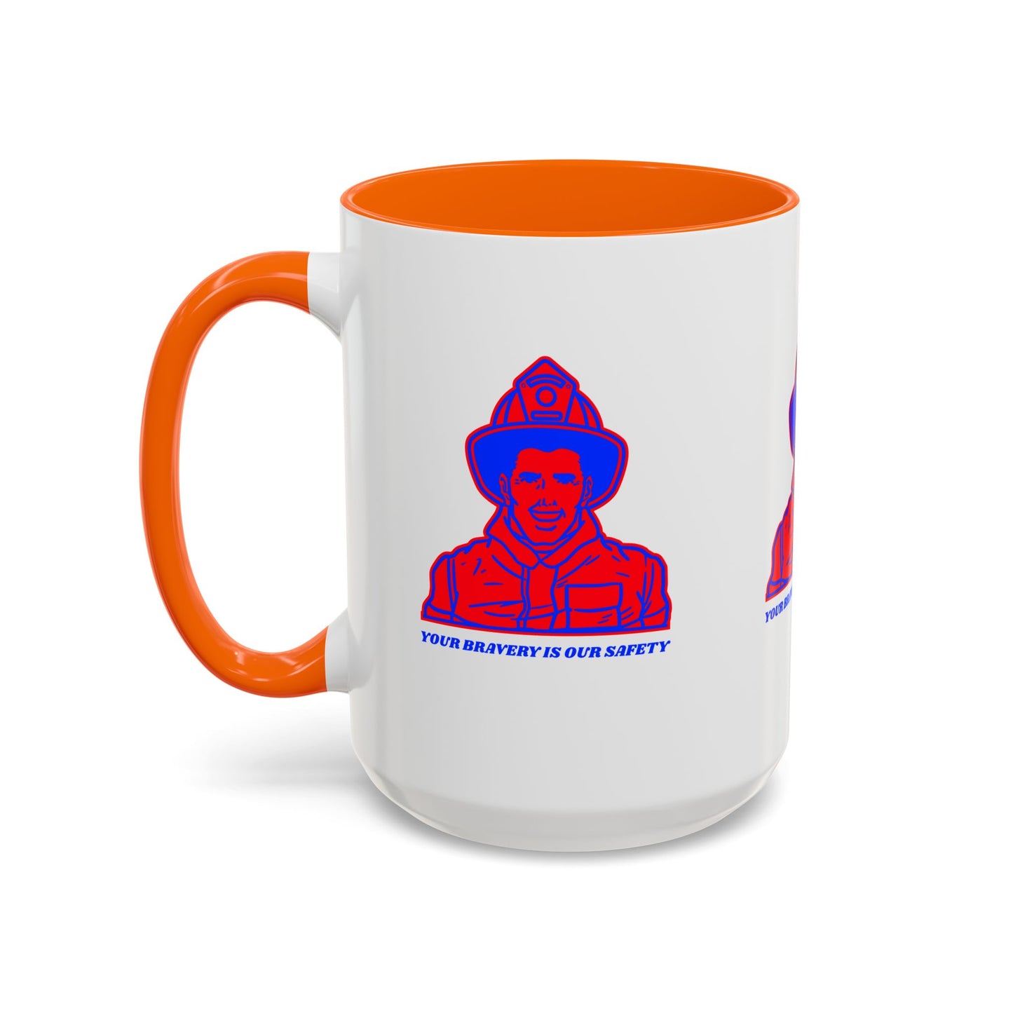 Firefighter Accent Coffee Mug – Your bravery is our safety