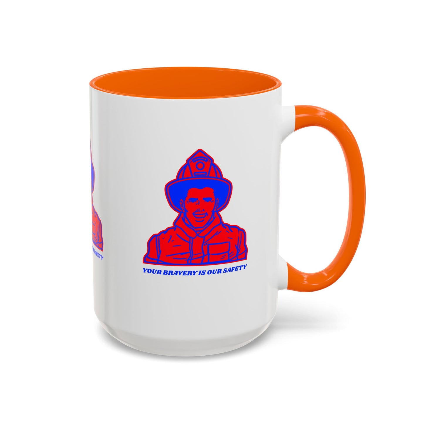 Firefighter Accent Coffee Mug – Your bravery is our safety