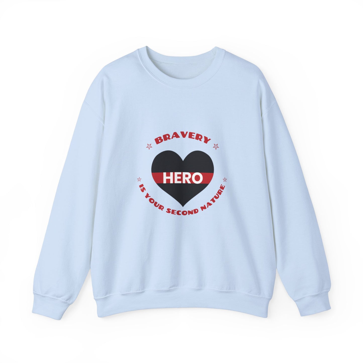 Firefighter Unisex Heavy Blend Crewneck Sweatshirt – Bravery is your second nature