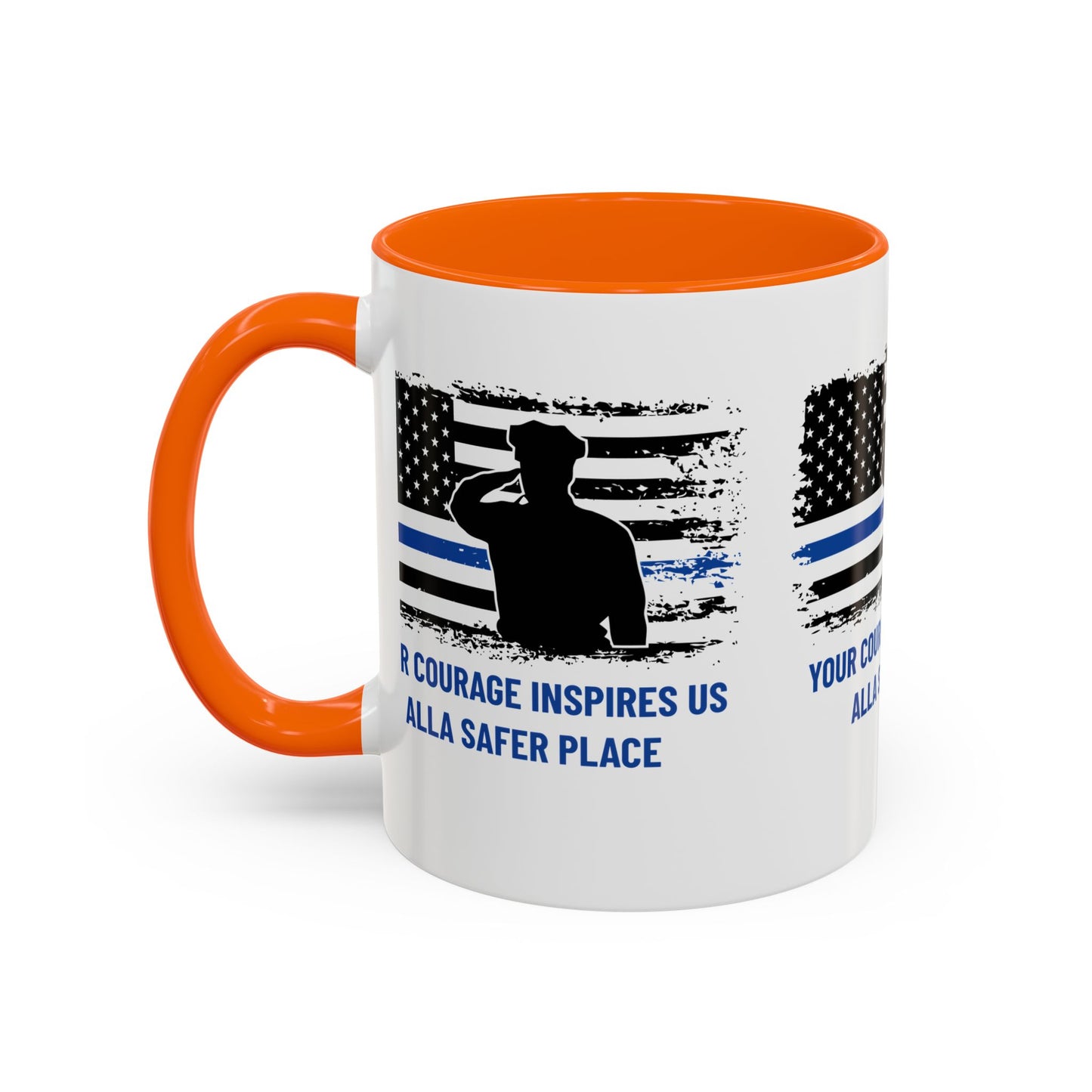 Police Accent Coffee Mug – Your courage inspires us all