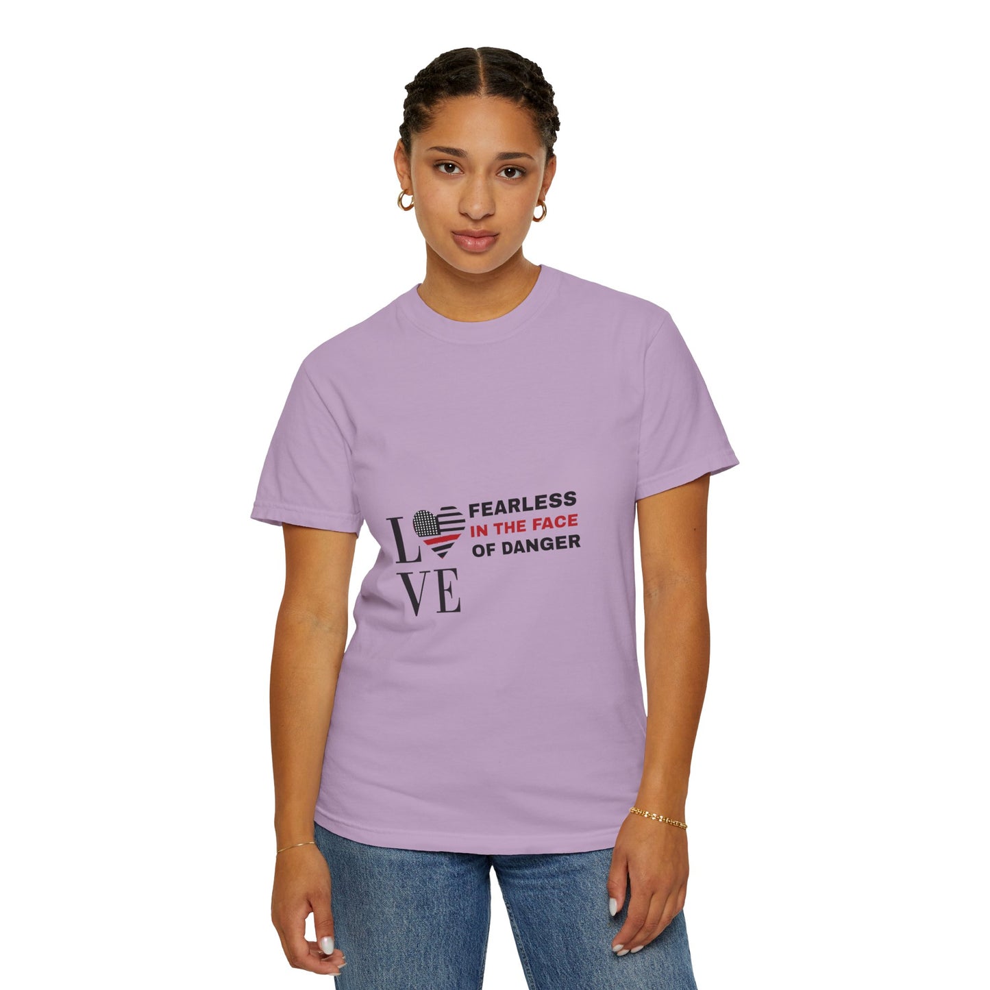 Firefighter Unisex Garment-Dyed T-Shirt – Fearless in the face of danger