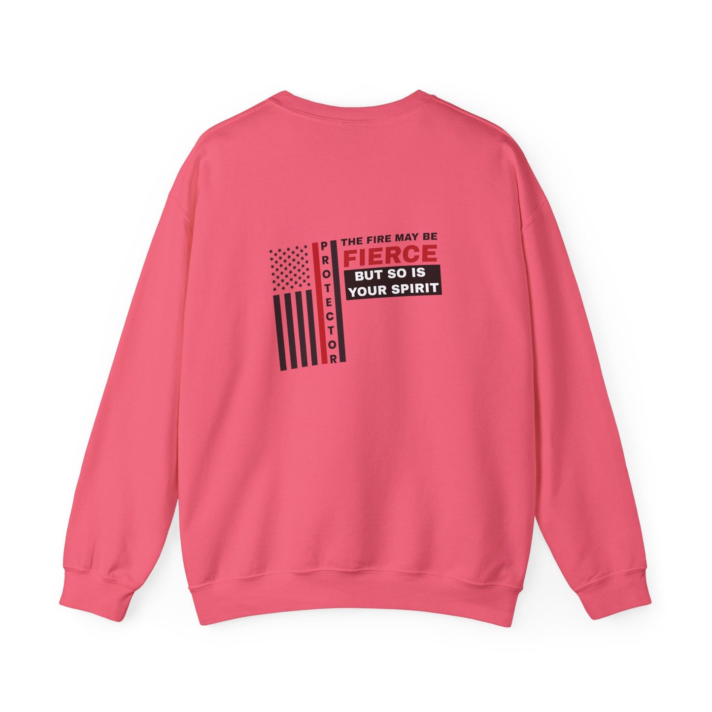 Firefighter Unisex Heavy Blend Crewneck Sweatshirt – Not all heroes wear capes—some wear turnout gear