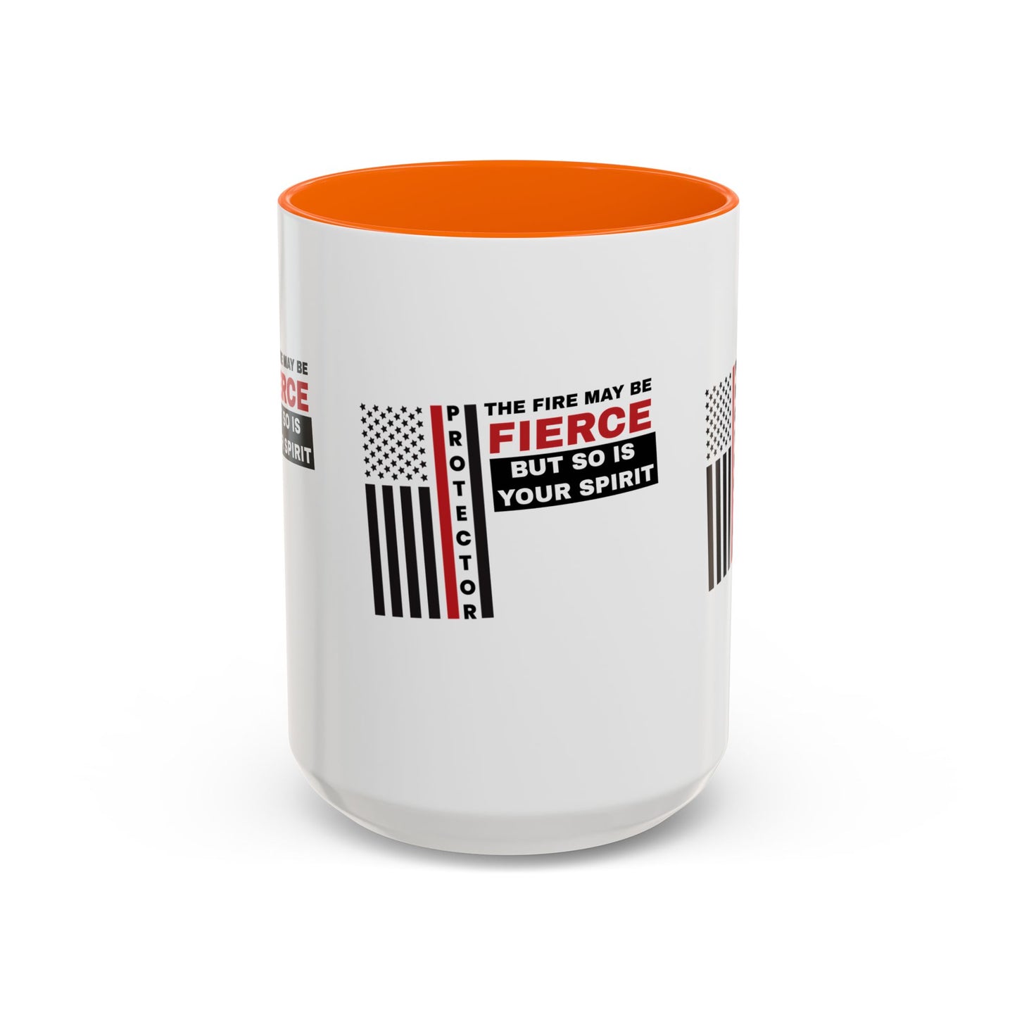 Firefighter Accent Coffee Mug – The fire may be fierce, but so is your spirit