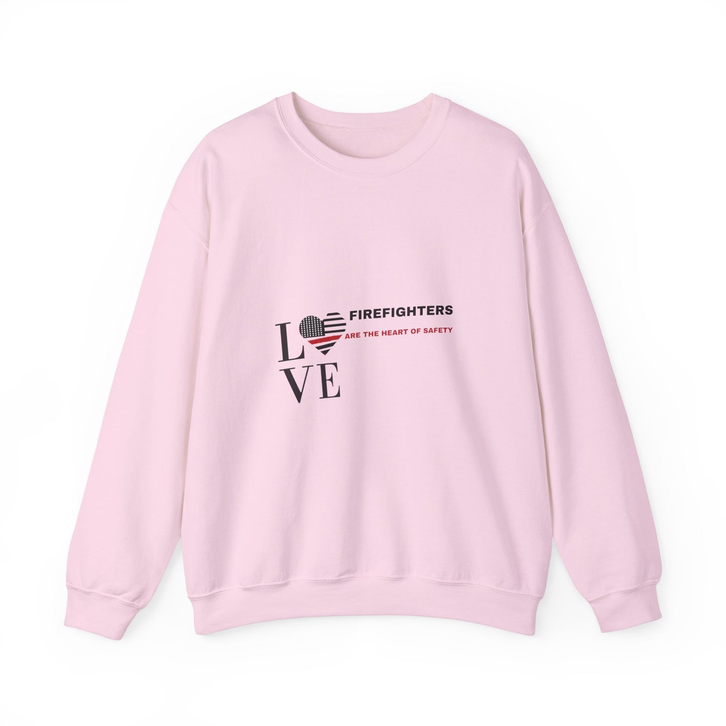 Firefighter Unisex Heavy Blend Crewneck Sweatshirt – Firefighters are the heart of safety