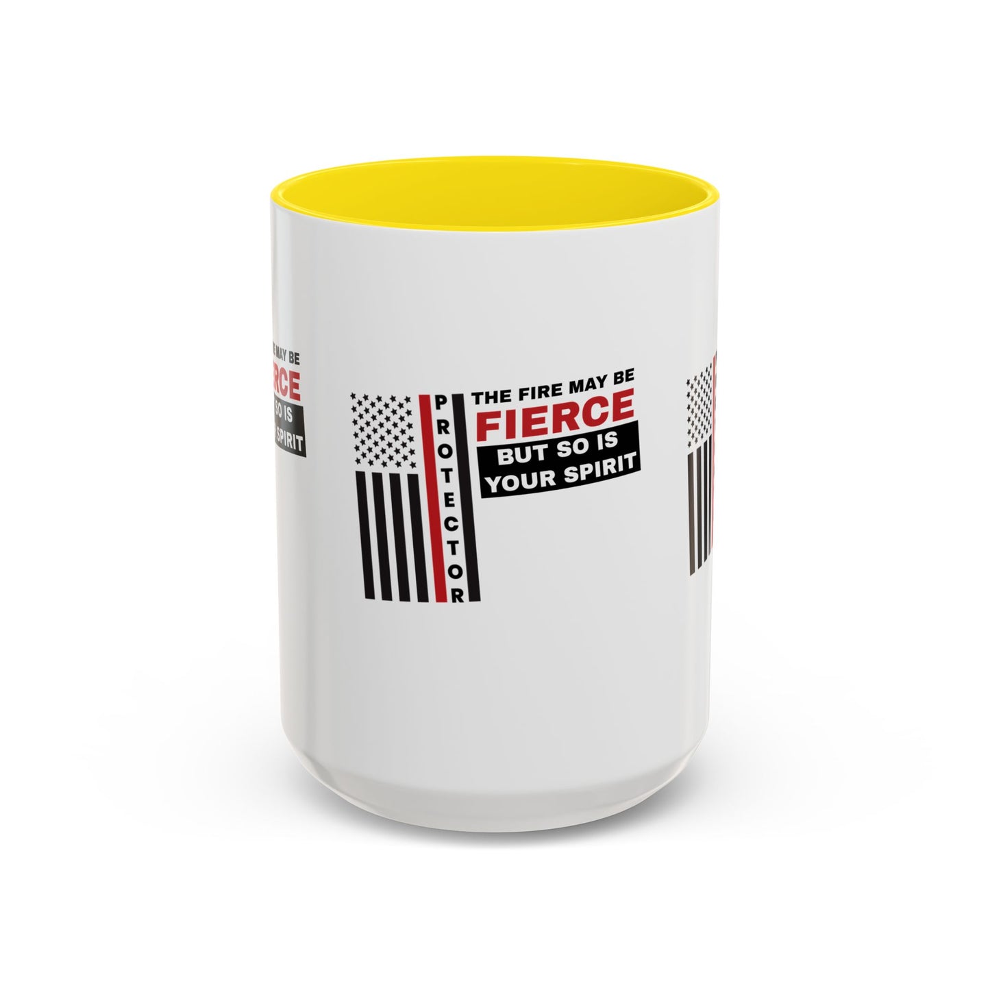 Firefighter Accent Coffee Mug – The fire may be fierce, but so is your spirit
