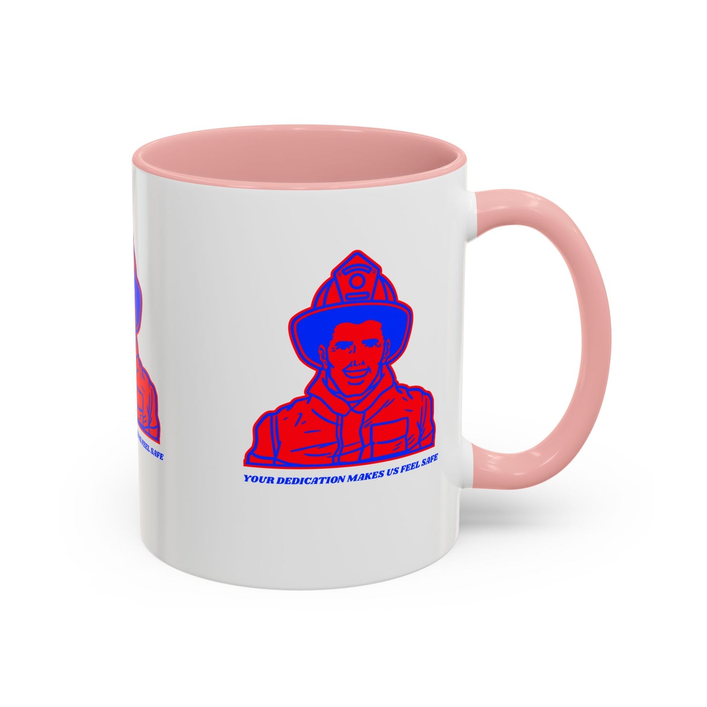 Firefighter Accent Coffee Mug – Your dedication makes us feel safe