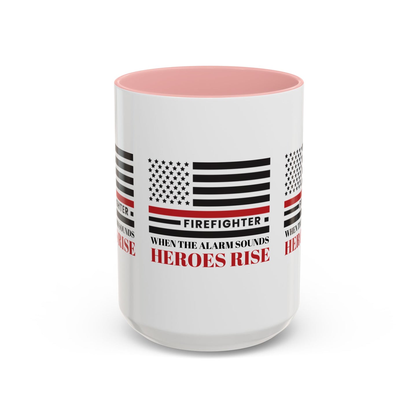 Firefighter Accent Coffee Mug – When the alarm sounds, heroes rise