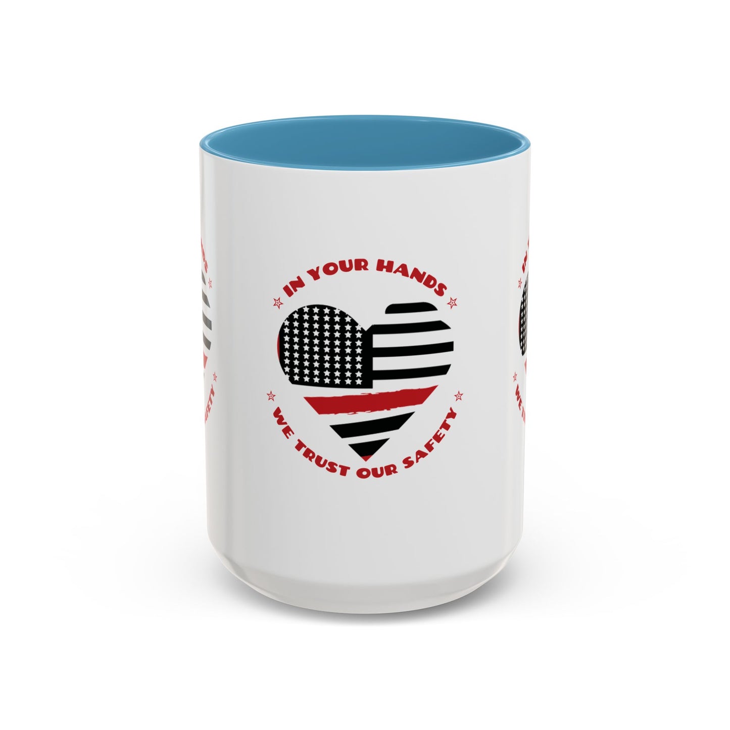 Firefighter Accent Coffee Mug – In your hands, we trust our safety