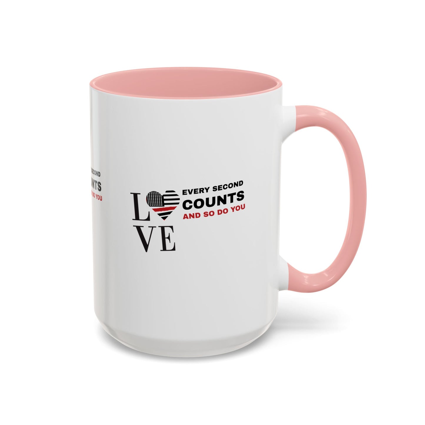 Firefighter Accent Coffee Mug – Every second counts, and so do you