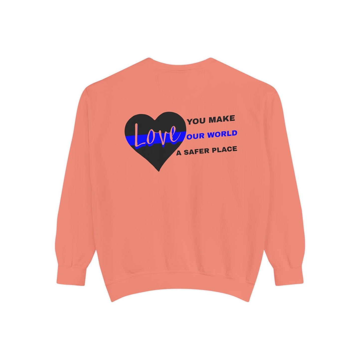 Police Unisex Garment-Dyed Sweatshirt – You make our world a safer place