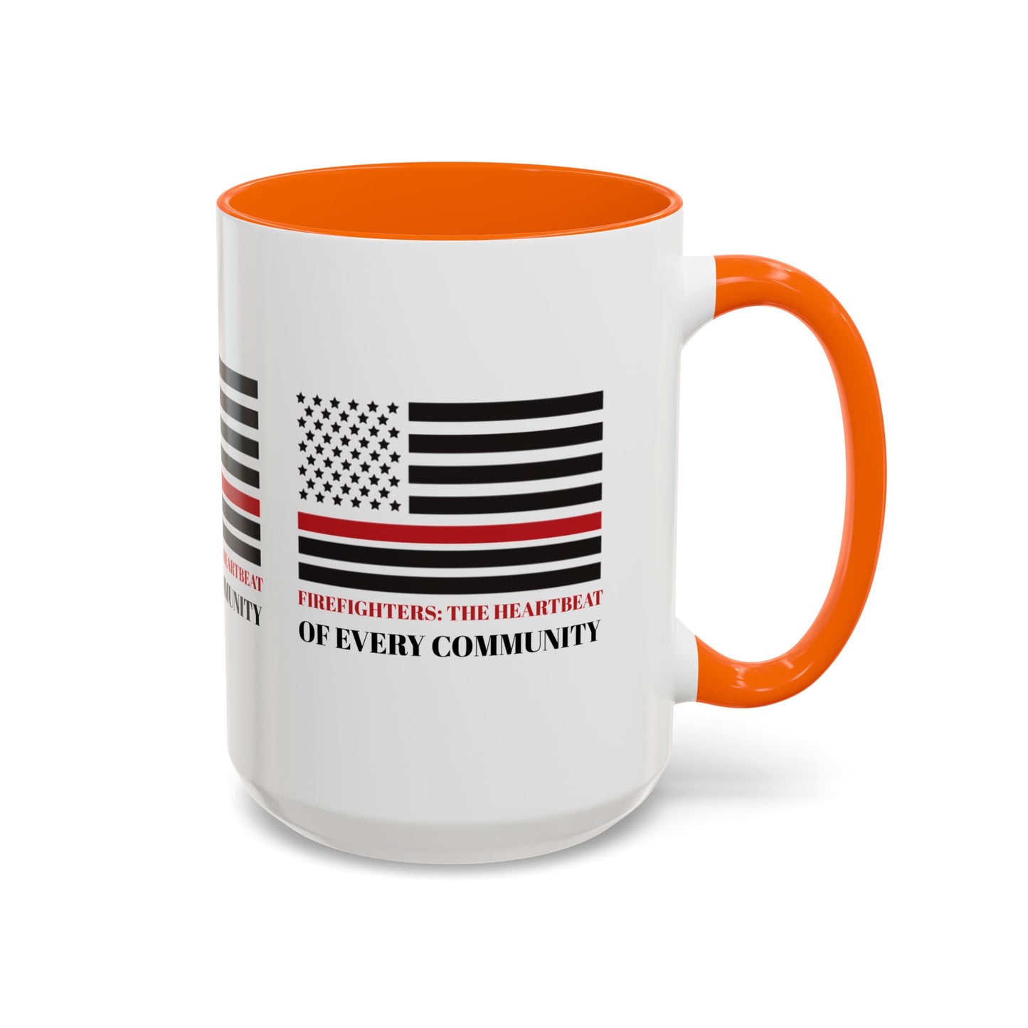 Firefighter Accent Coffee Mug – Firefighters: The heartbeat of every community
