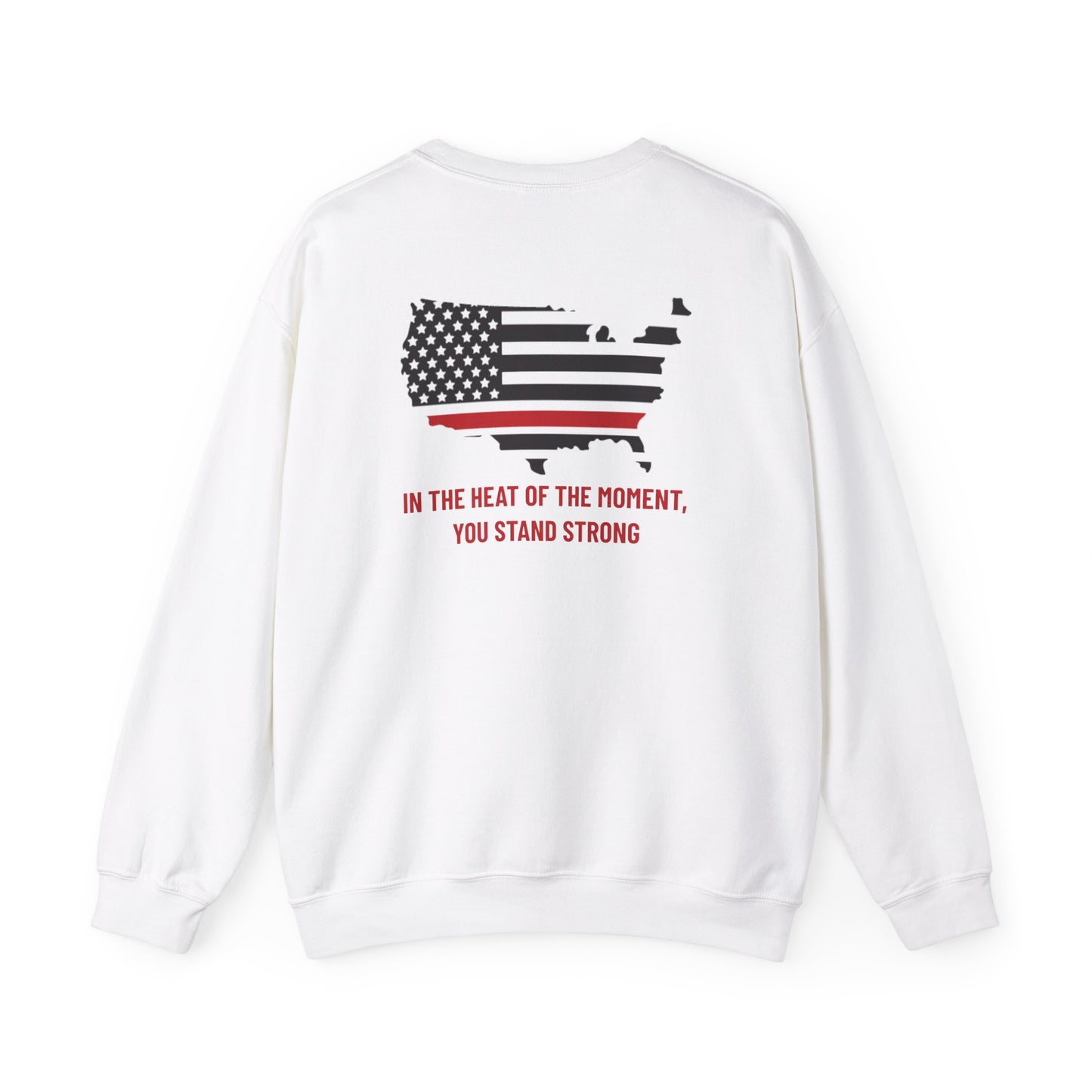 Firefighter Unisex Heavy Blend Crewneck Sweatshirt – In the heat of the moment, you stand strong
