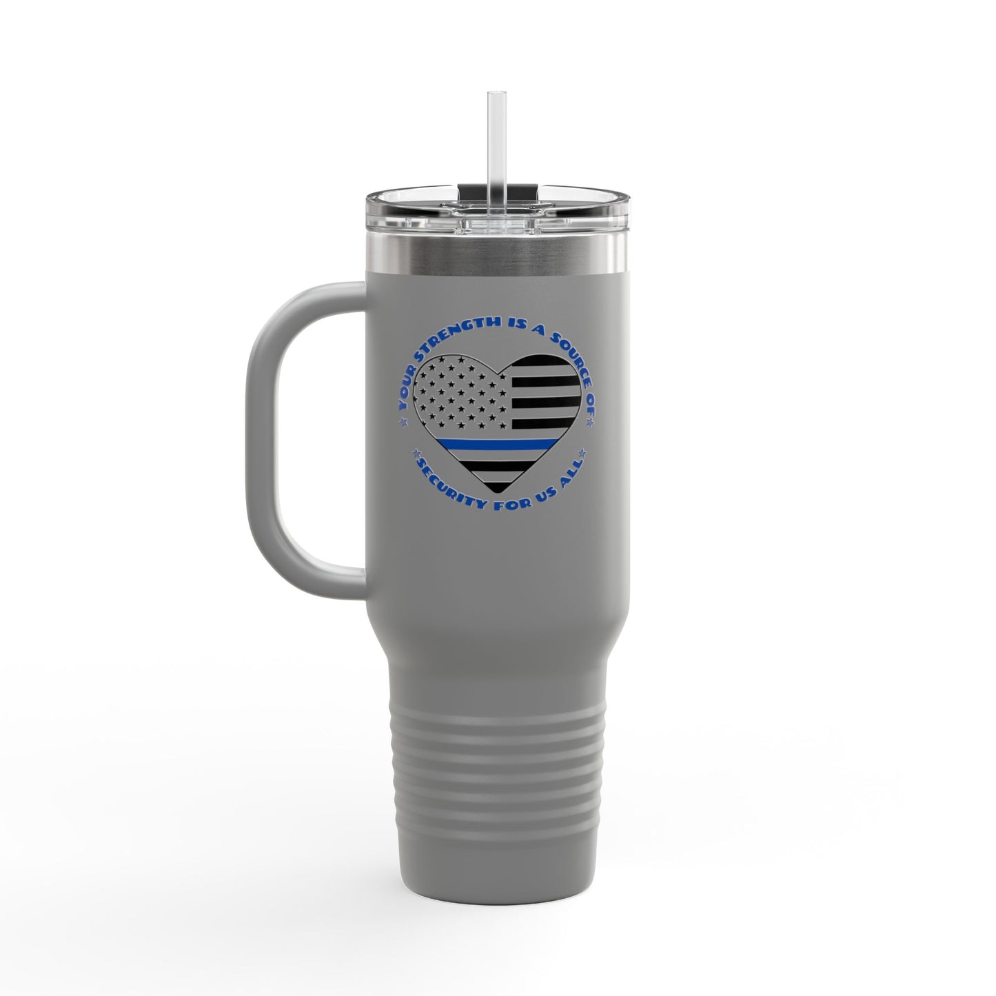 Police Insulated Travel Mug, 40oz – Your strength is a source of security for us all