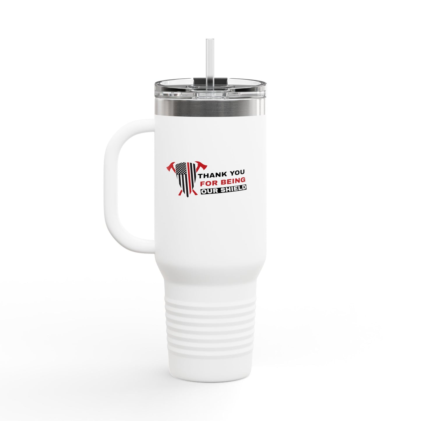 Firefighter Insulated Travel Mug, 40oz – Thank you for being our shield