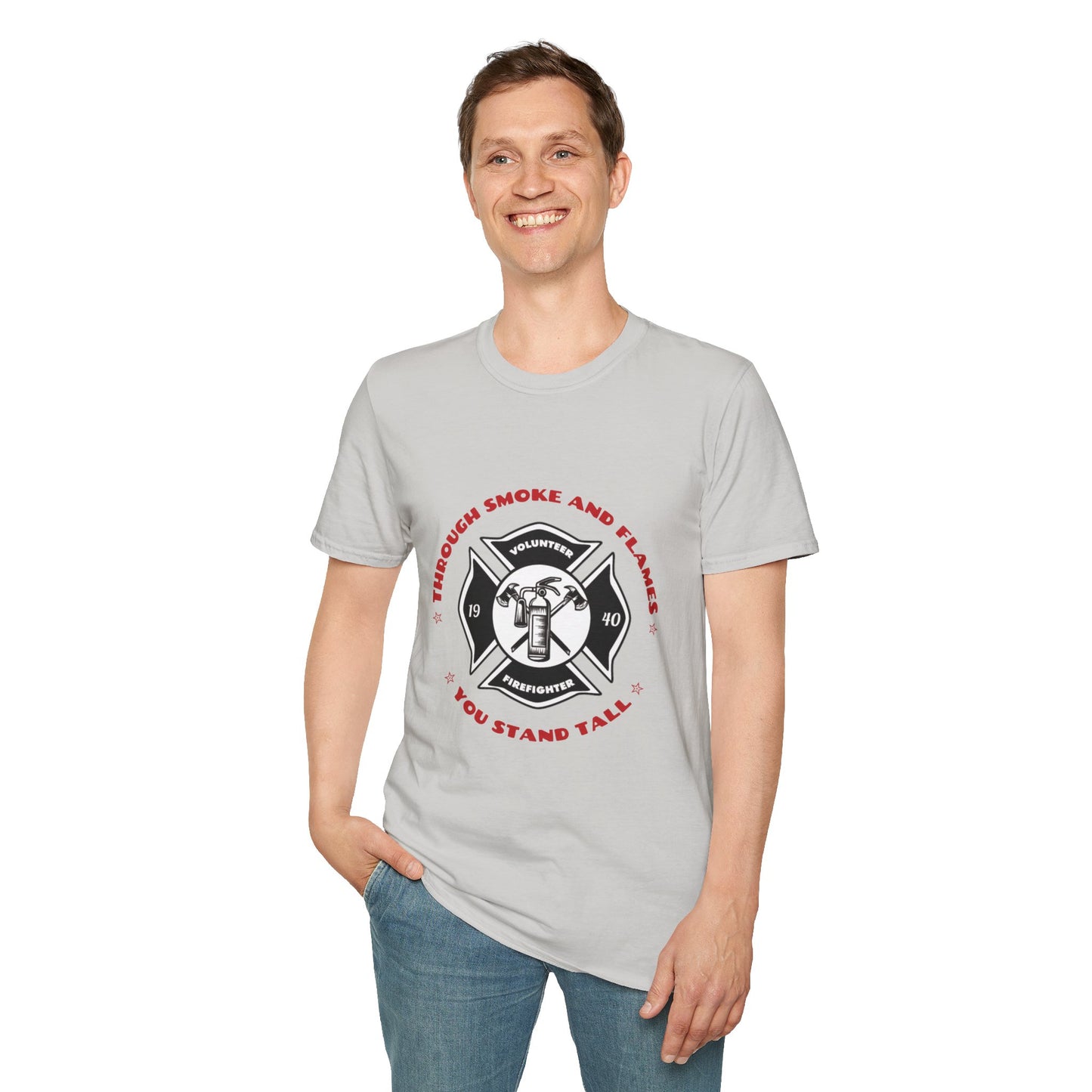 Firefighter Softstyle T-Shirt – Through smoke and flames, you stand tall
