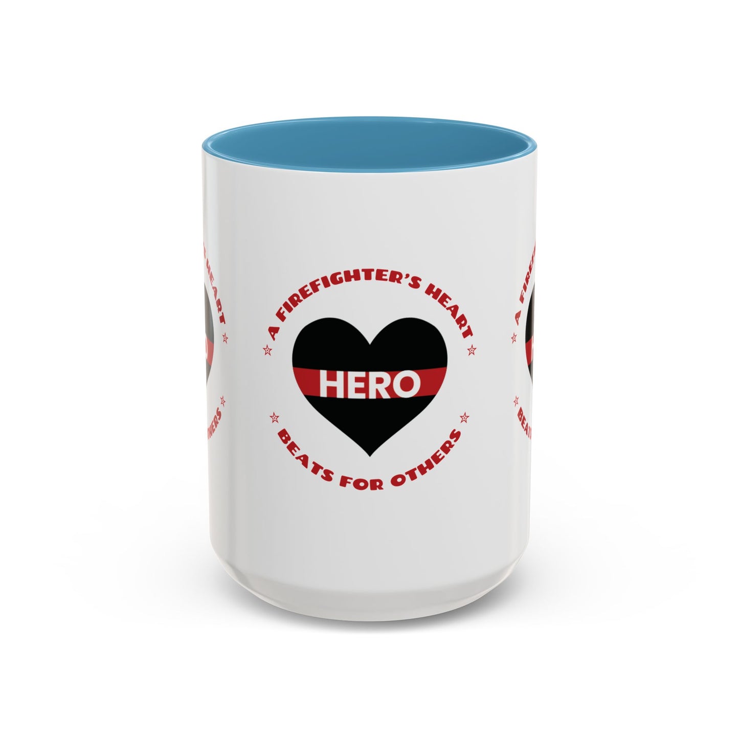 Firefighter Accent Coffee Mug – A firefighter’s heart beats for others