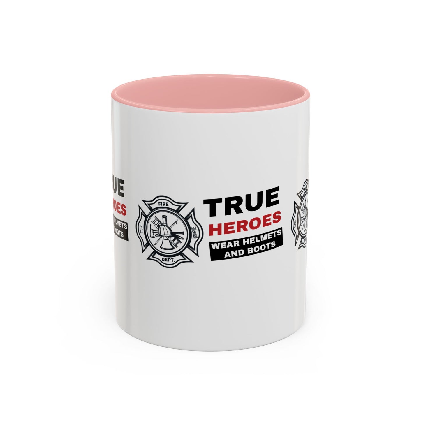 Firefighter Accent Coffee Mug – True heroes wear helmets and boots