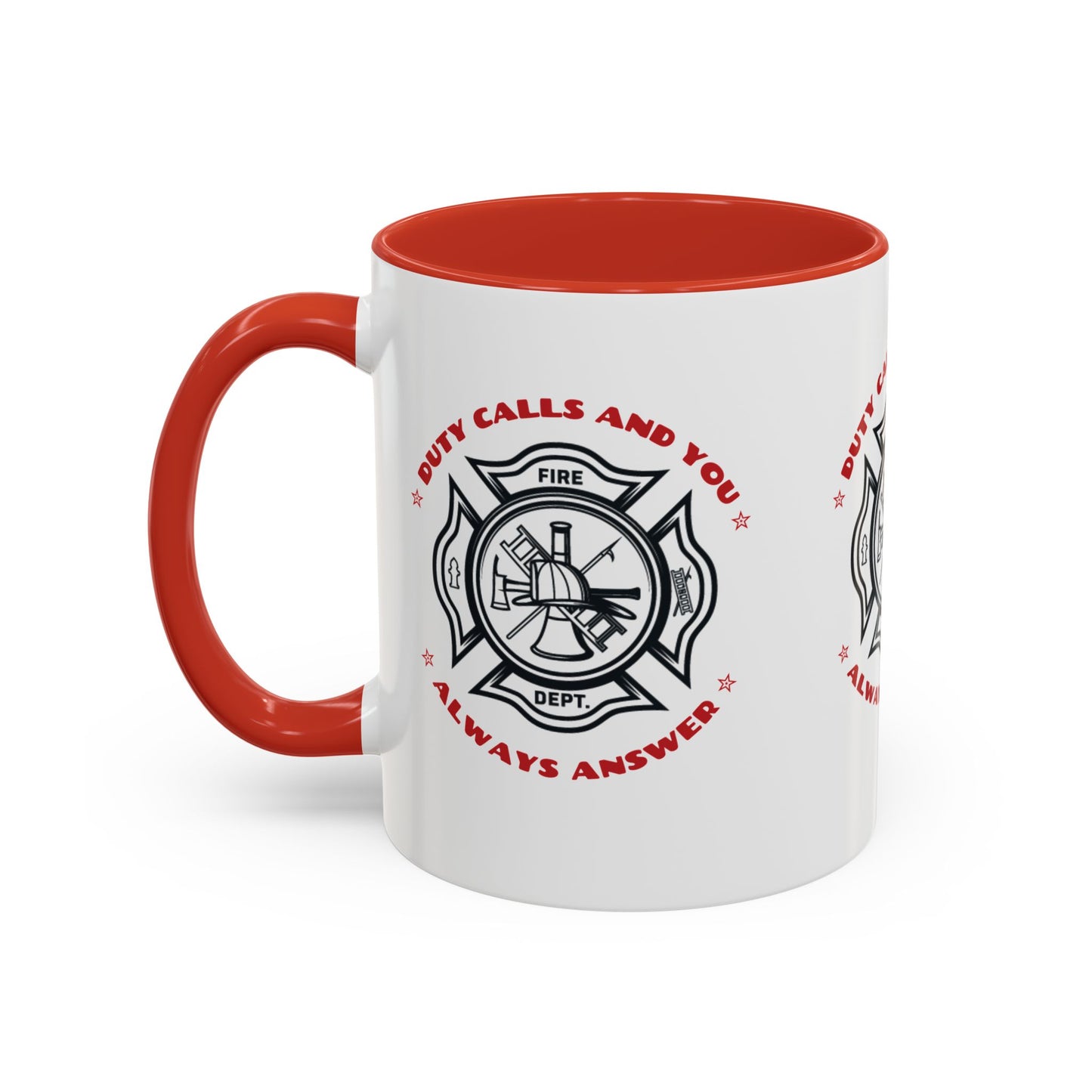 Firefighter Accent Coffee Mug – Duty calls, and you always answer