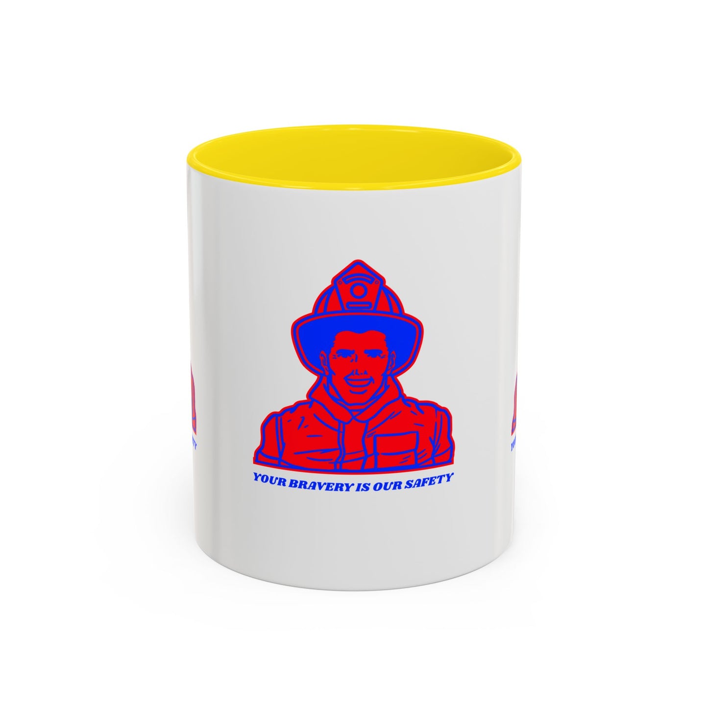Firefighter Accent Coffee Mug – Your bravery is our safety
