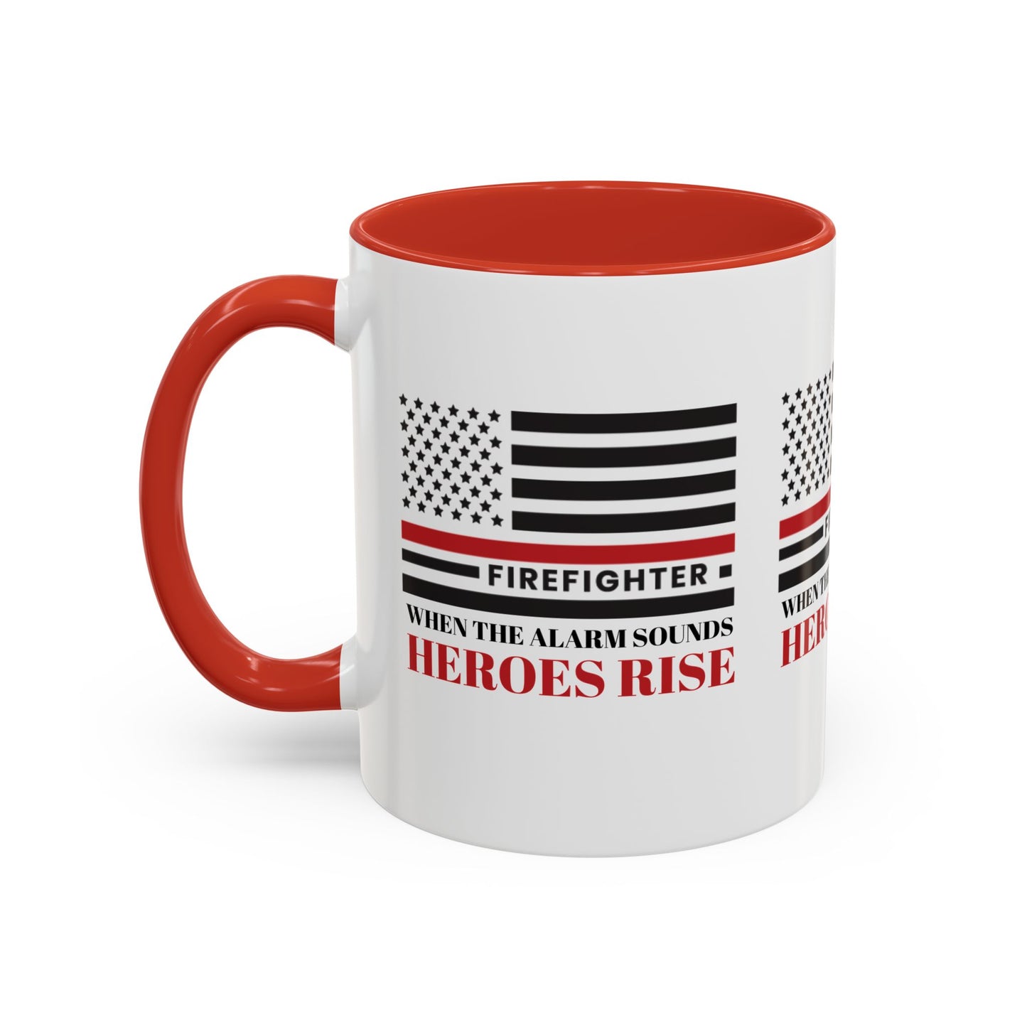 Firefighter Accent Coffee Mug – When the alarm sounds, heroes rise