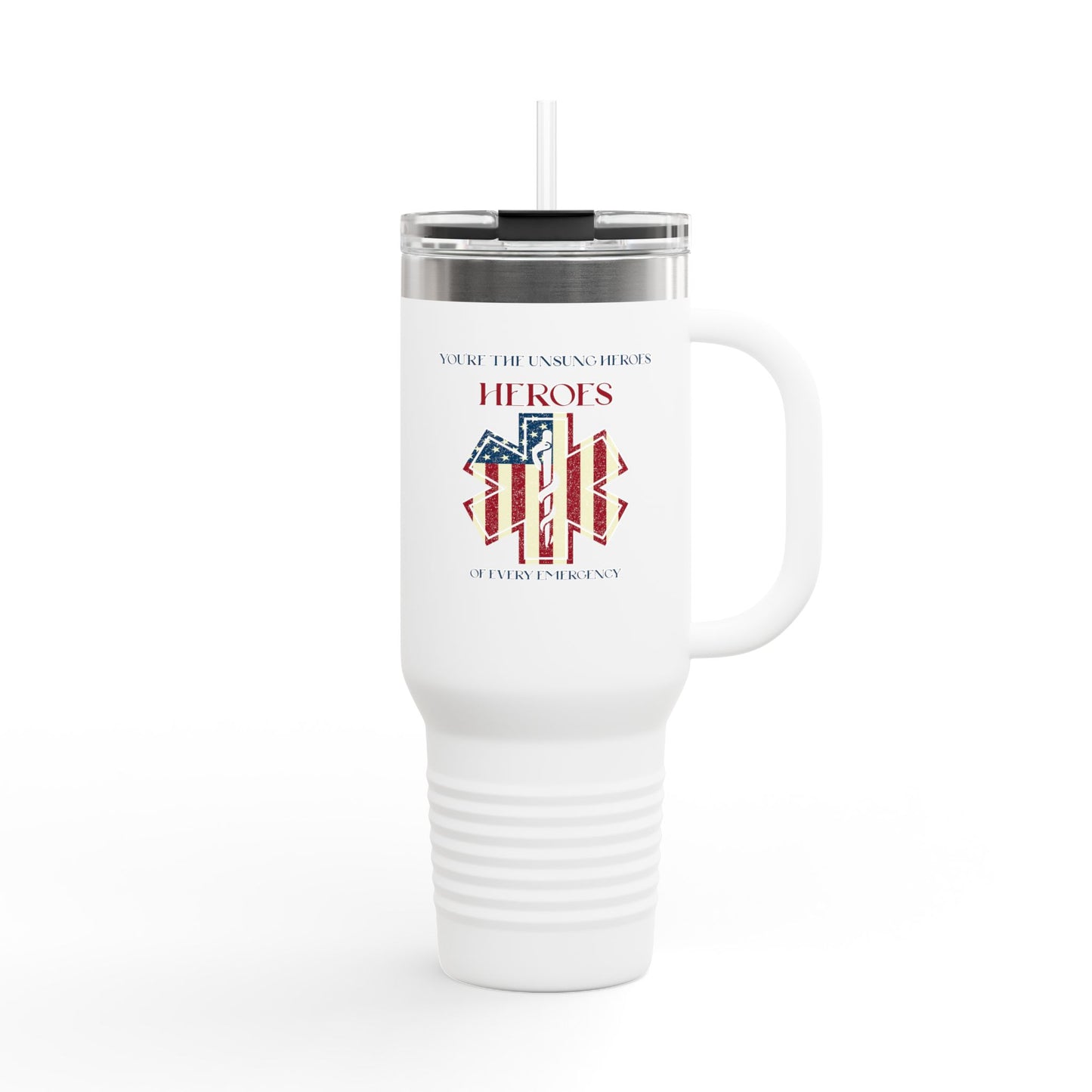 EMS Insulated Travel Mug, 40oz - You’re the unsung heroes of every emergency