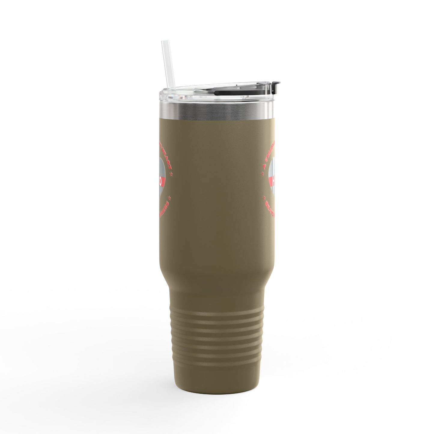 Firefighter Insulated Travel Mug, 40oz – A firefighter’s heart beats for others