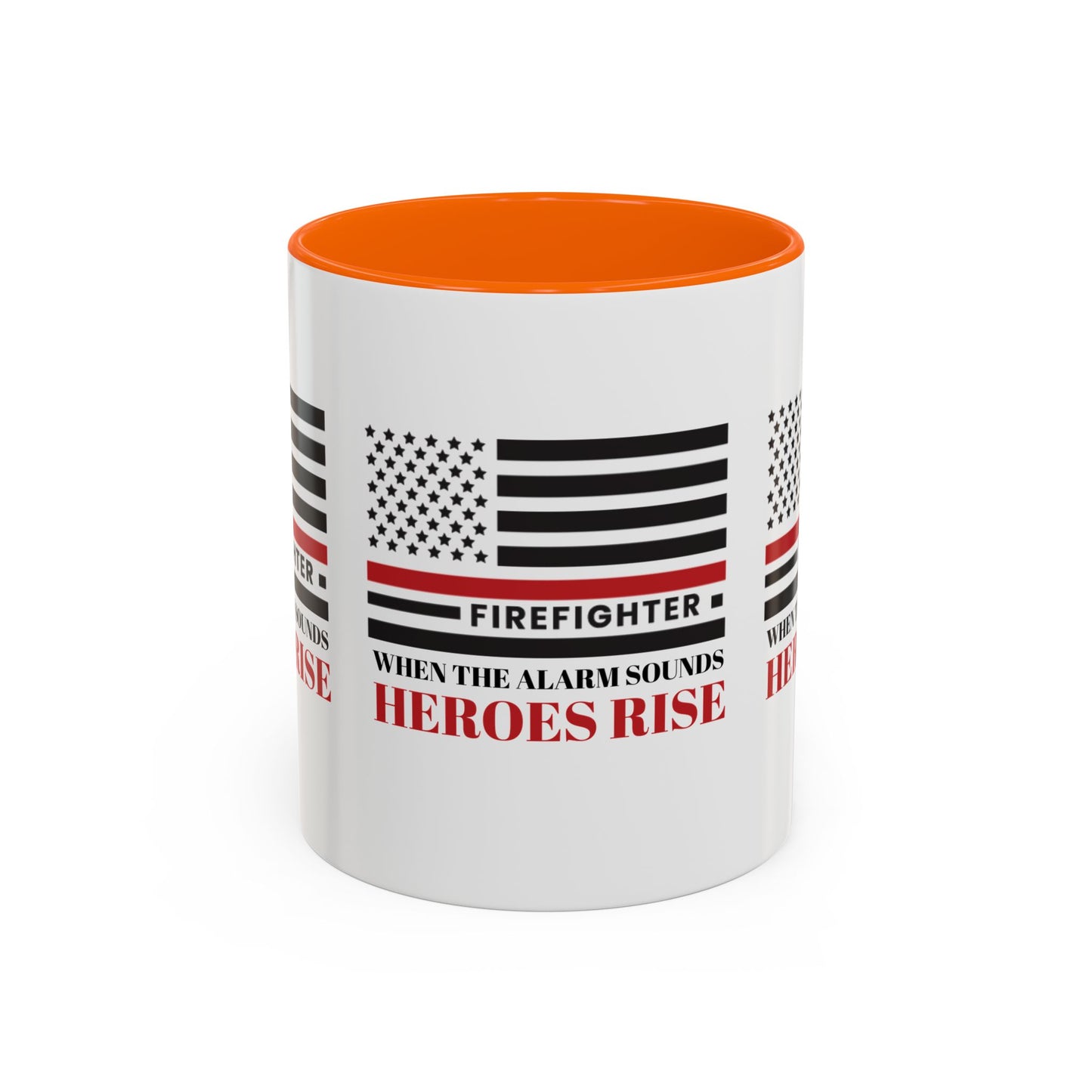 Firefighter Accent Coffee Mug – When the alarm sounds, heroes rise