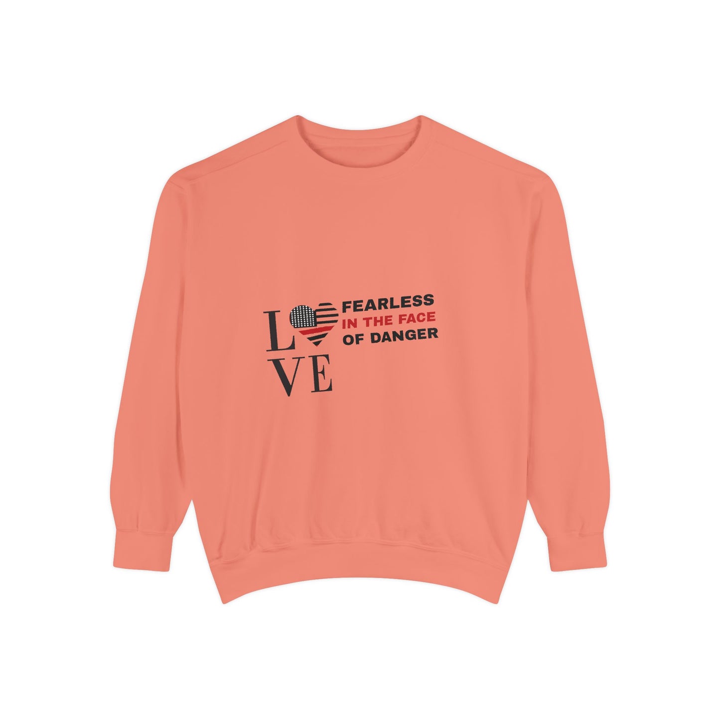 Firefighter Unisex Garment-Dyed Sweatshirt – Fearless in the face of danger