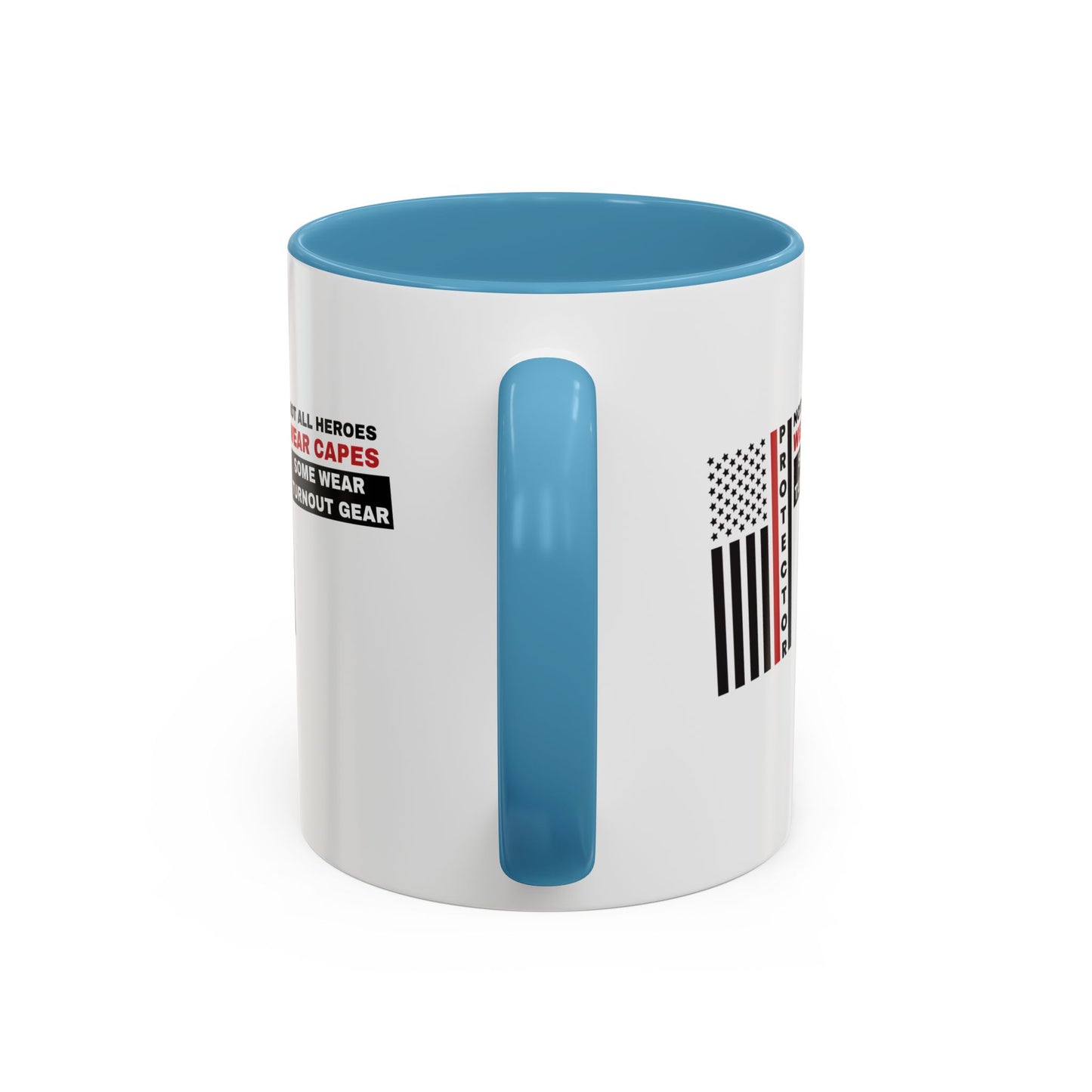 Firefighter Accent Coffee Mug – Not all heroes wear capes—some wear turnout gear
