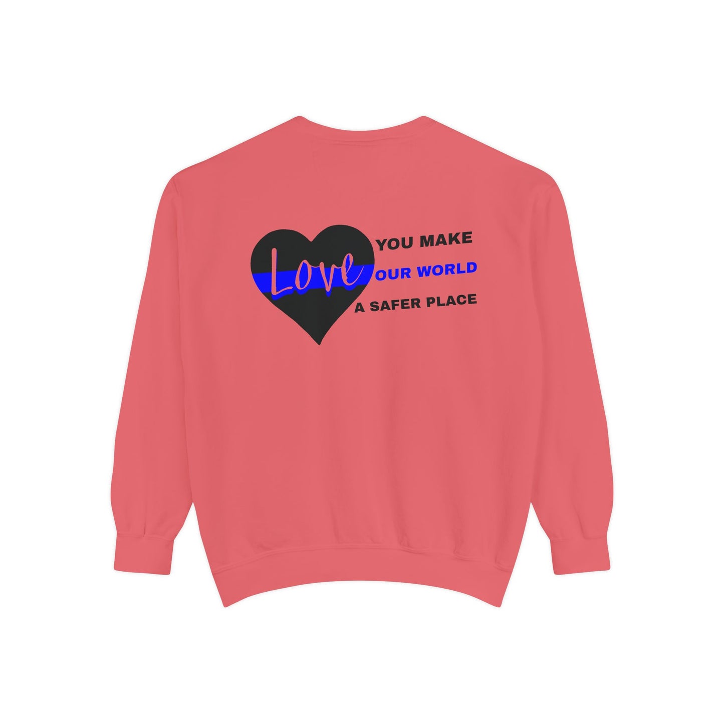 Police Unisex Garment-Dyed Sweatshirt – You make our world a safer place