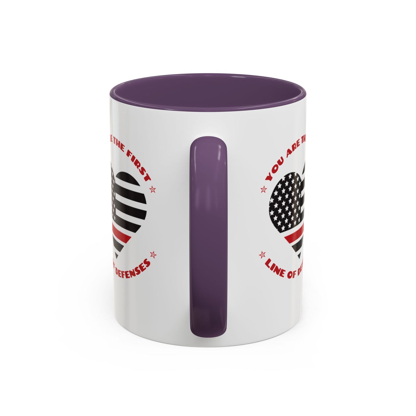 Firefighter Accent Coffee Mug – You are the first line of defenses