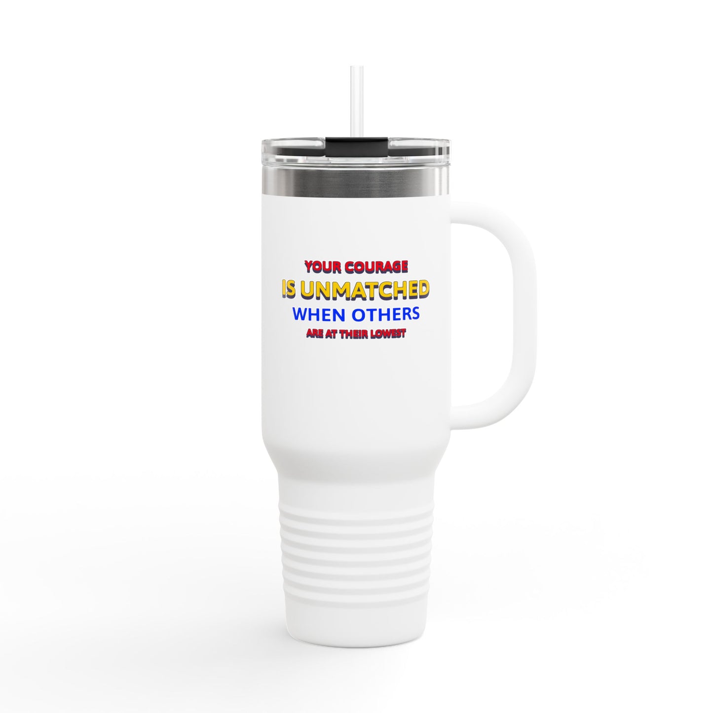 EMS Insulated Travel Mug, 40oz - Your courage is unmatched when others are at their lowest