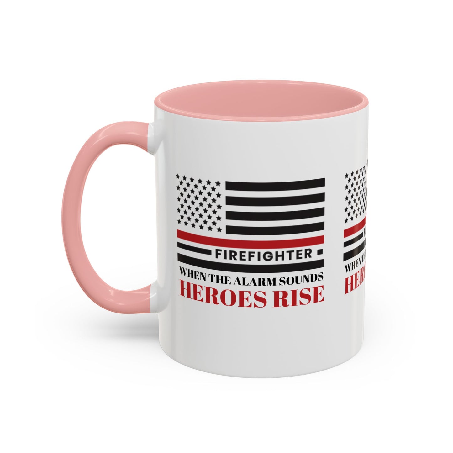 Firefighter Accent Coffee Mug – When the alarm sounds, heroes rise
