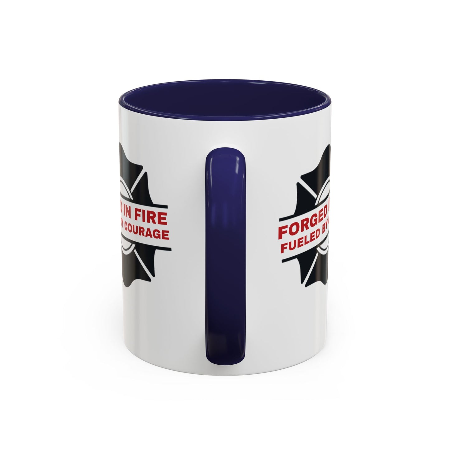 Firefighter Accent Coffee Mug – Forged in fire, fueled by courage