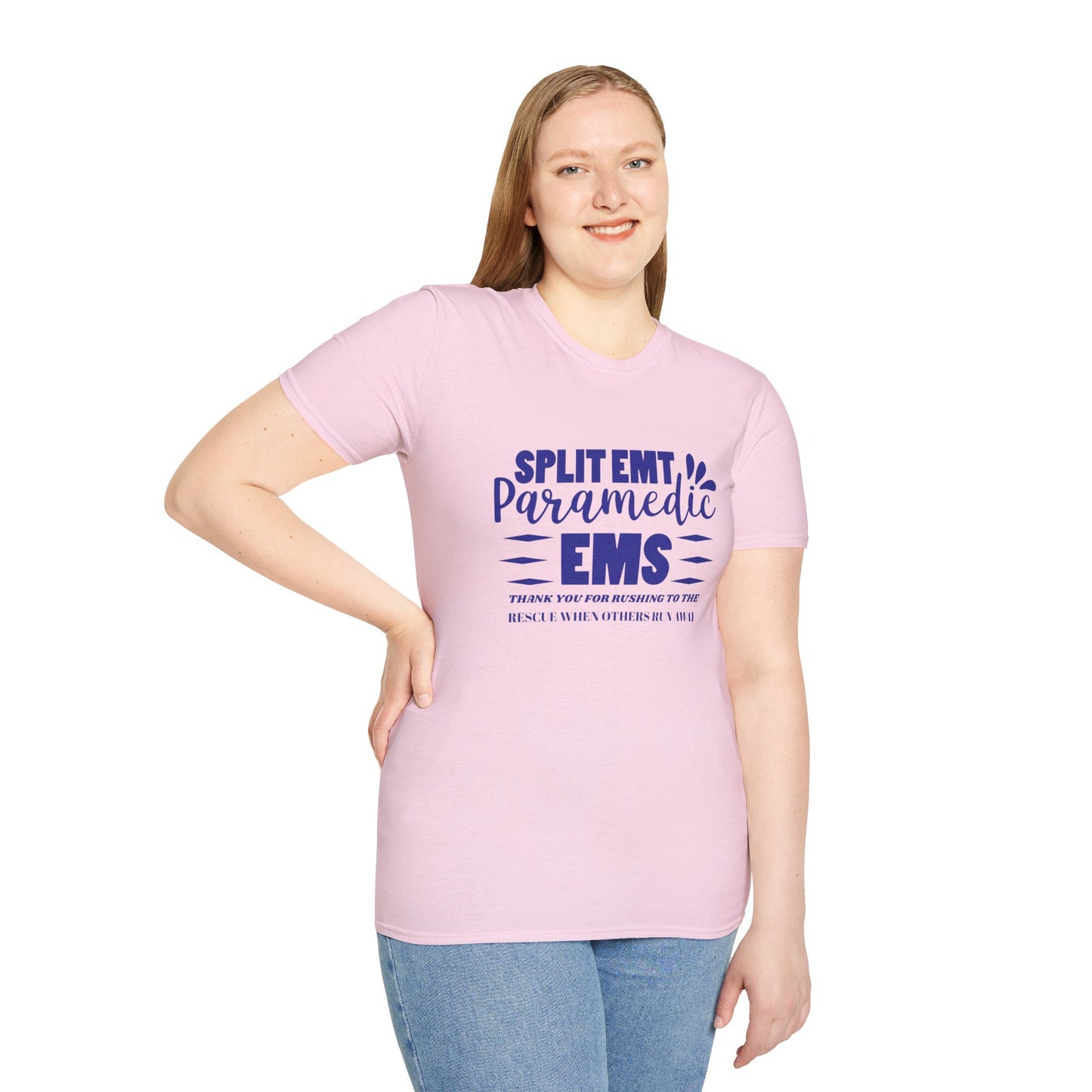 EMS Inspiration Softstyle T-Shirt – Thank you for rushing to the rescue when others run away