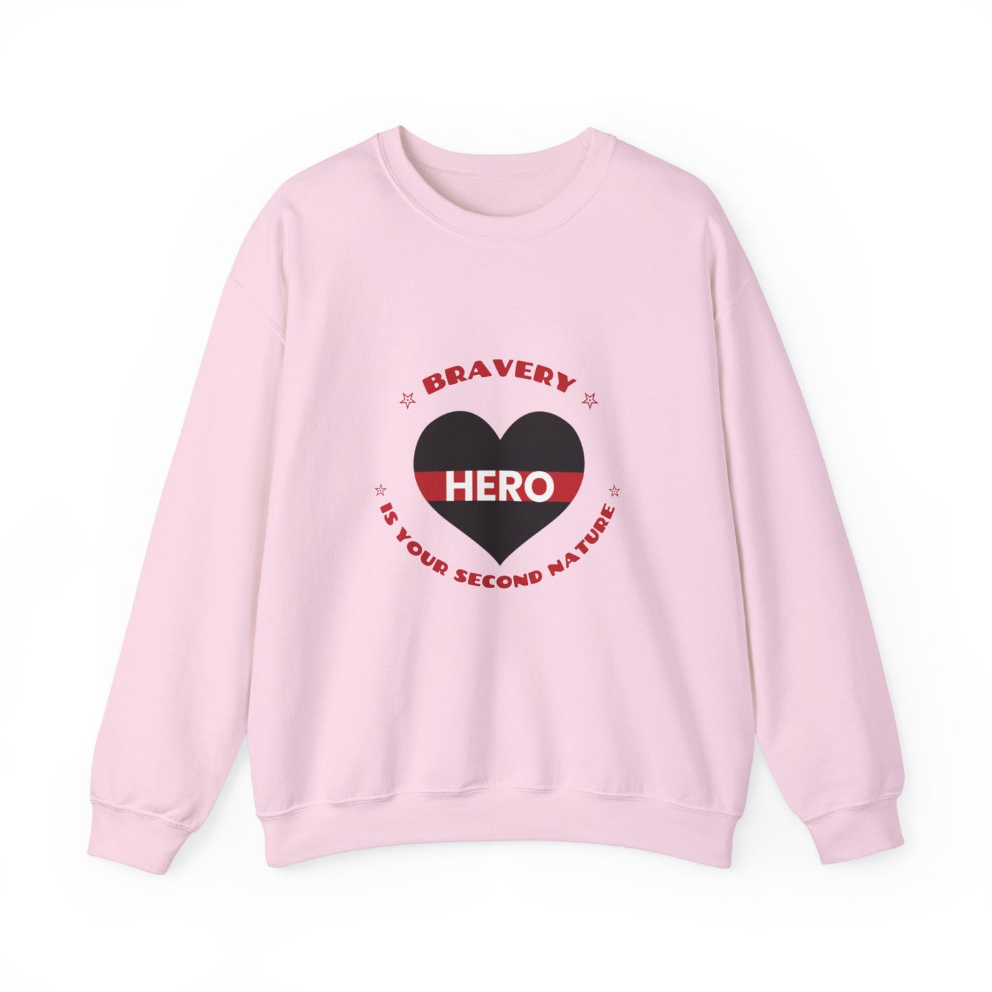 Firefighter Unisex Heavy Blend Crewneck Sweatshirt – Bravery is your second nature