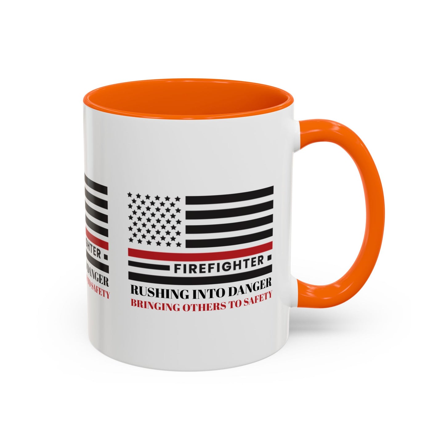Firefighter Accent Coffee Mug – Rushing into danger, bringing others to safety