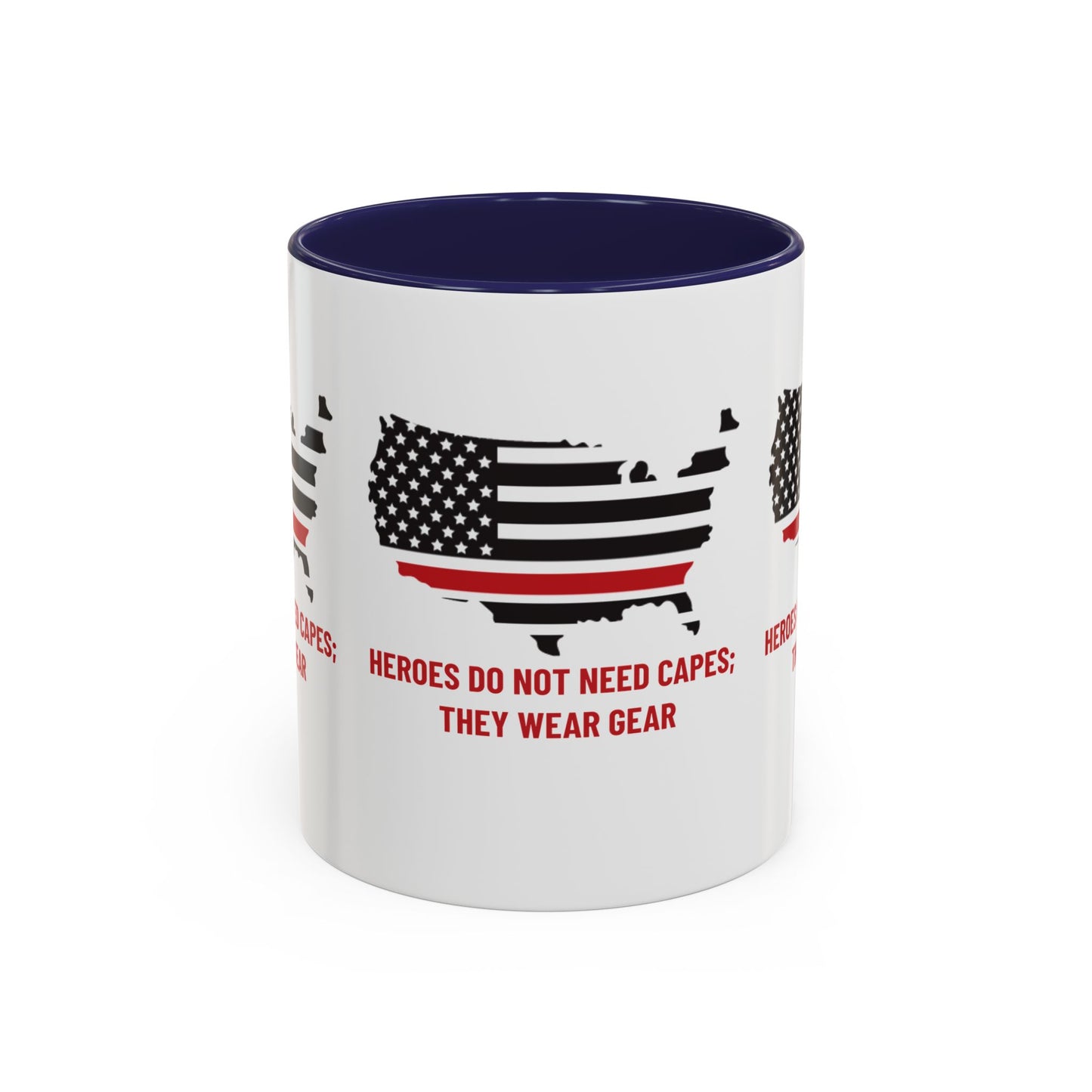 Firefighter Accent Coffee Mug – Heroes do not need capes; they wear gear