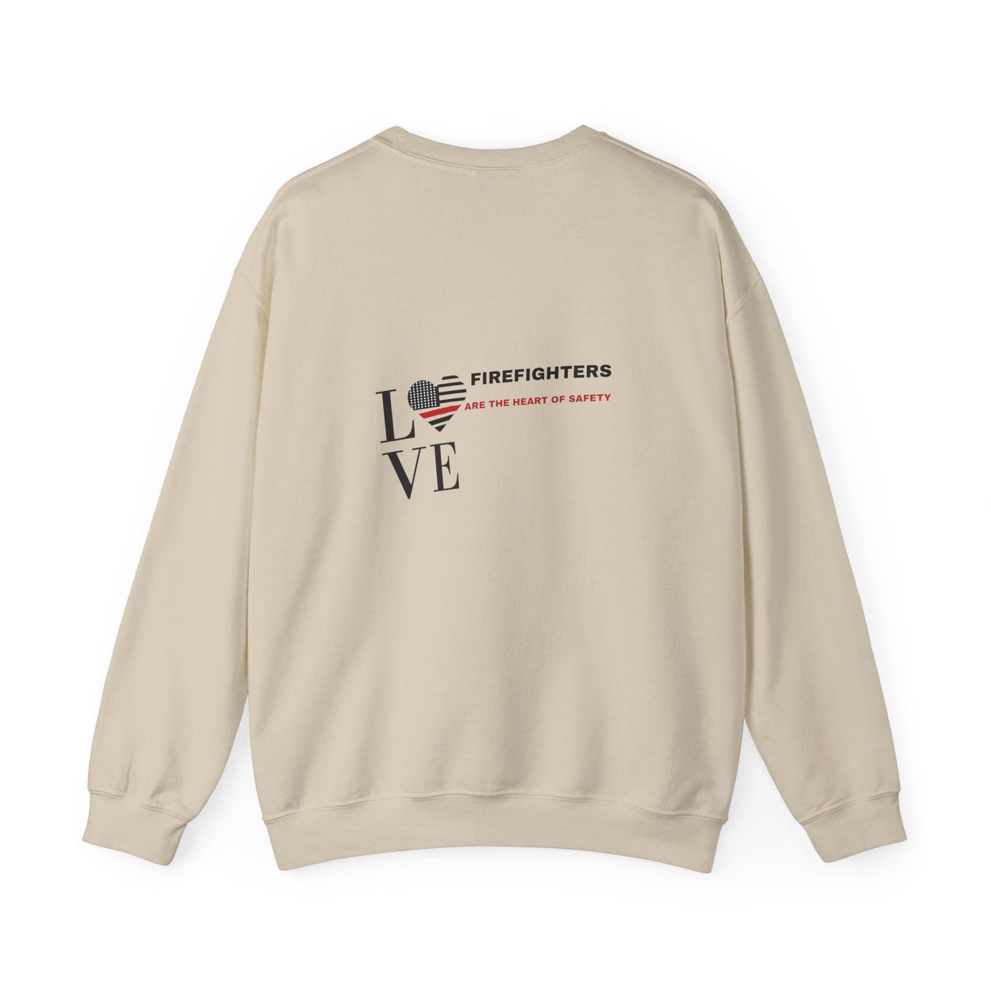 Firefighter Unisex Heavy Blend Crewneck Sweatshirt – Firefighters are the heart of safety