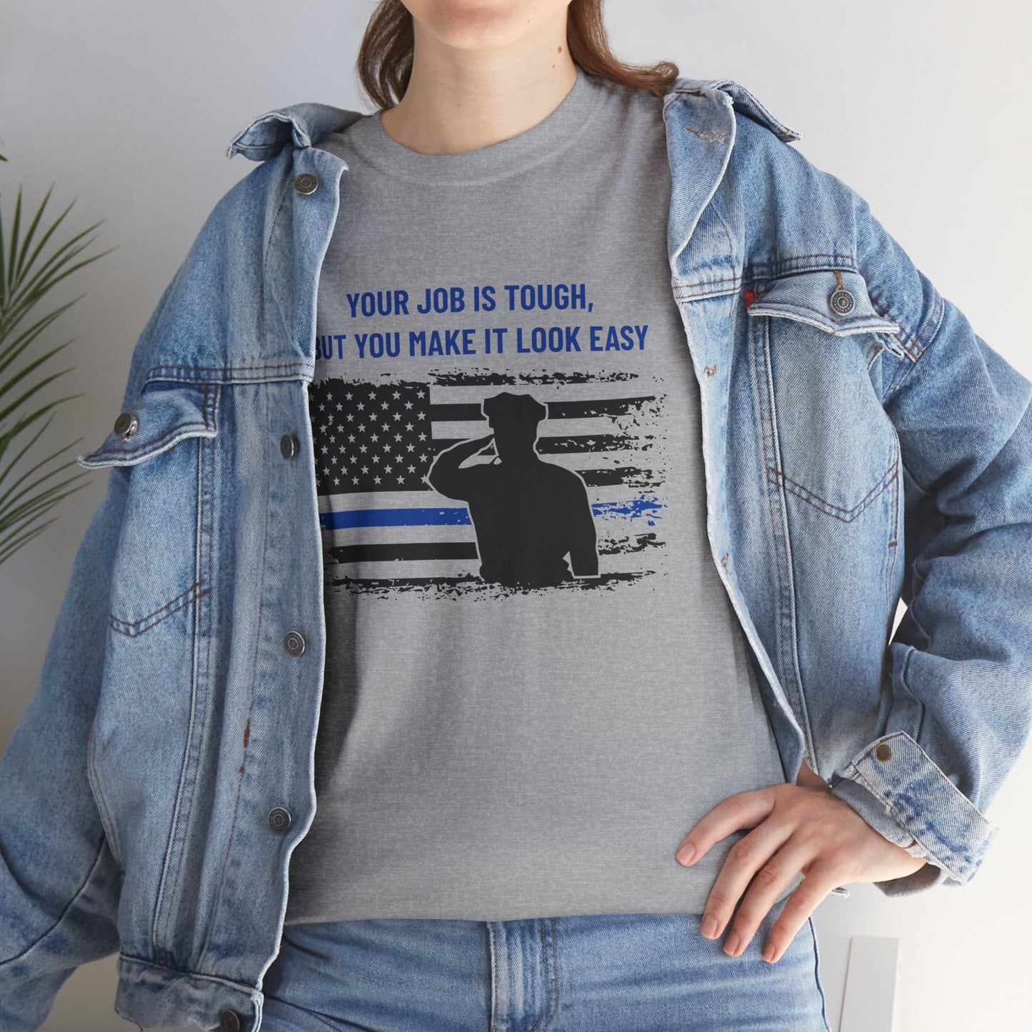 Police Heavy Cotton Tee – Your job is tough, but you make it look easy