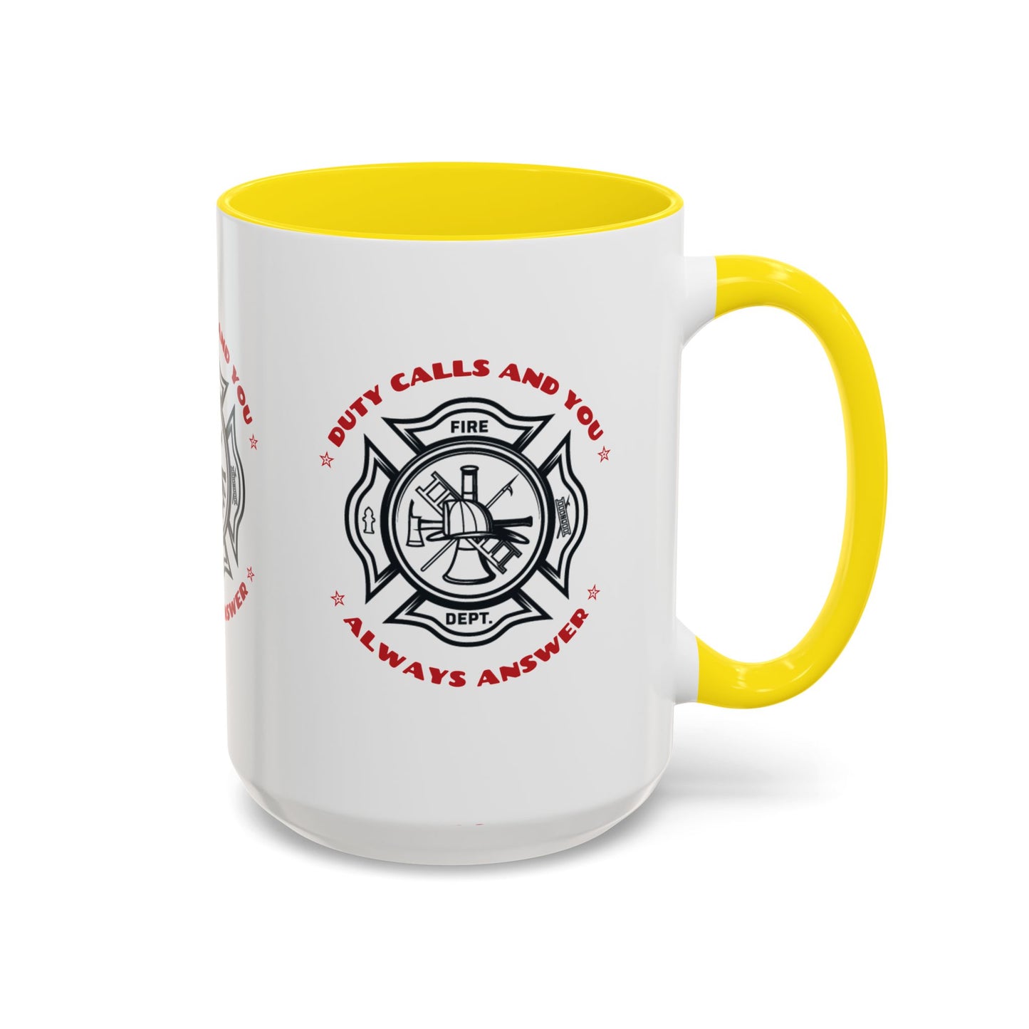 Firefighter Accent Coffee Mug – Duty calls, and you always answer