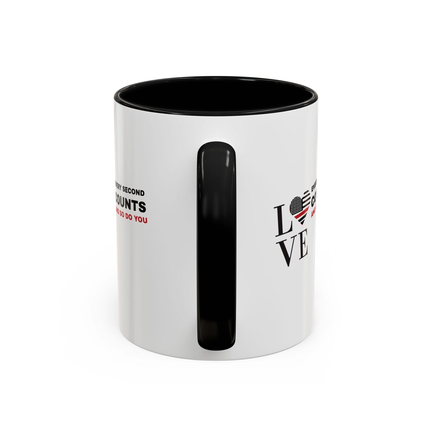 Firefighter Accent Coffee Mug – Every second counts, and so do you