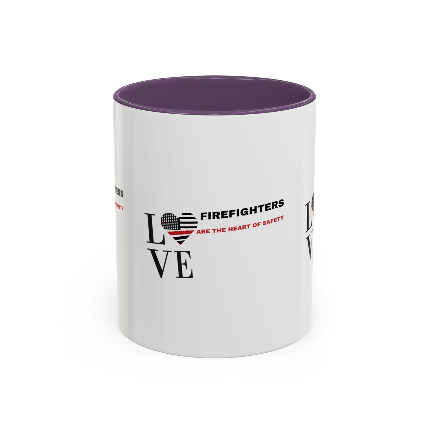 Firefighter Accent Coffee Mug – Firefighters are the heart of safety
