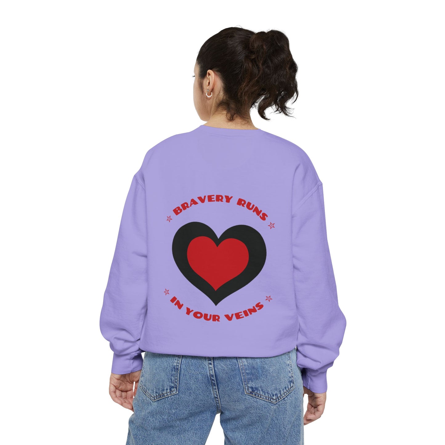 Firefighter Unisex Garment-Dyed Sweatshirt – Bravery runs in your veins